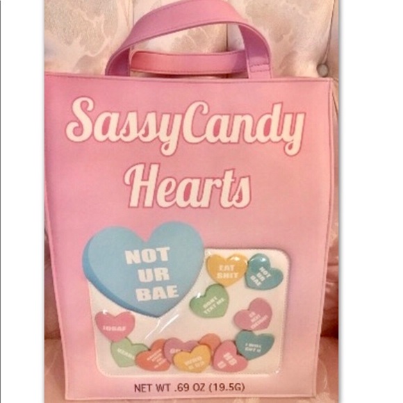@SOULCRUSHER716 Handbags - HEARTBREAKER•F%CK OFF•TOTE PINK CANDY•GRAPHIC